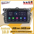 Автомобильный стерео Мультимедийный Плеер, 64 ГБ, для Toyota Corolla 2007, 2008, 2009-2013, Android, GPS, Navi, автомобильное аудио, радио, Carplay, PX6, головное устройство