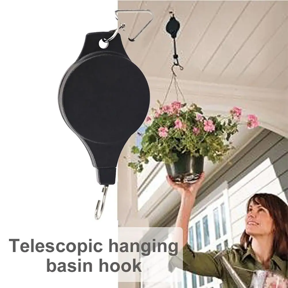 Выдвижная подвесная корзина Телескопический шкив садовые корзины растительные