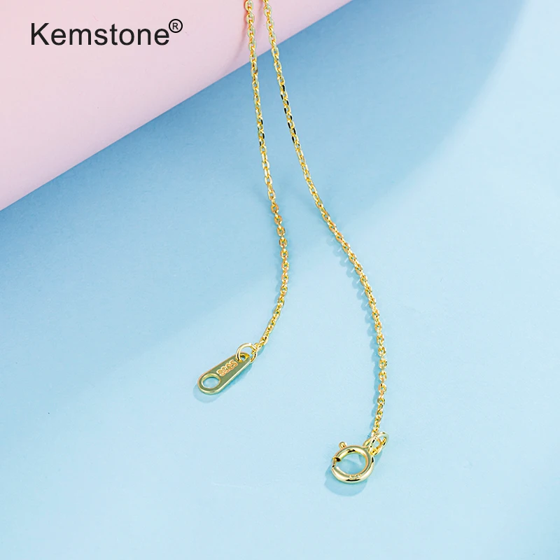 Kemstone Gold Bean кулон ожерелье ювелирные изделия подарок для женщин | Украшения и