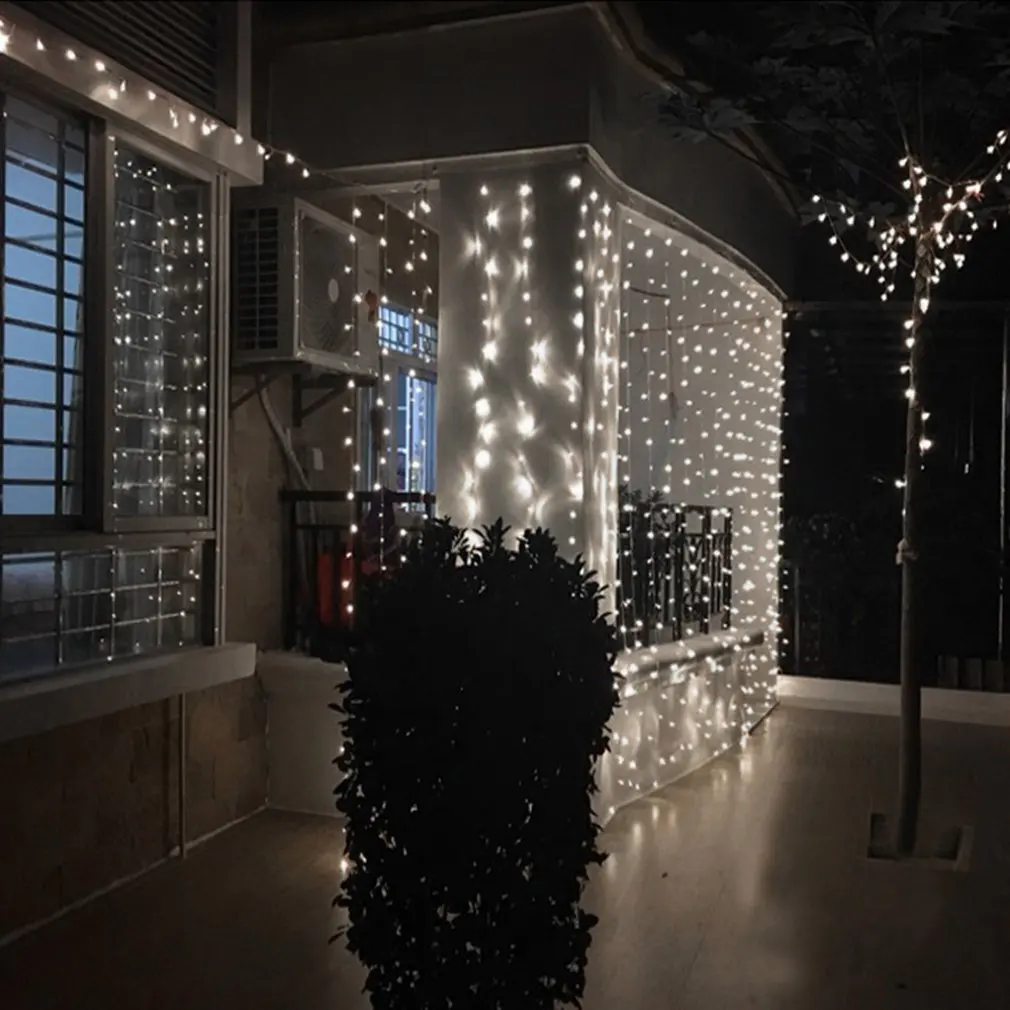 

Fairy Curtain Lamp Super Bright LED Icicle String Lights Garden Decorative String Lamp Christmas Wedding Party Decor