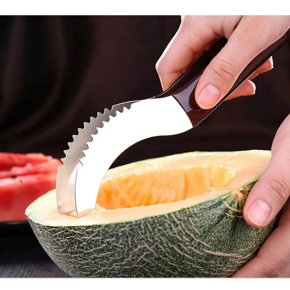 Арбузная ломтерезка и обслуживание идеально подходит для фруктов из нержавеющей