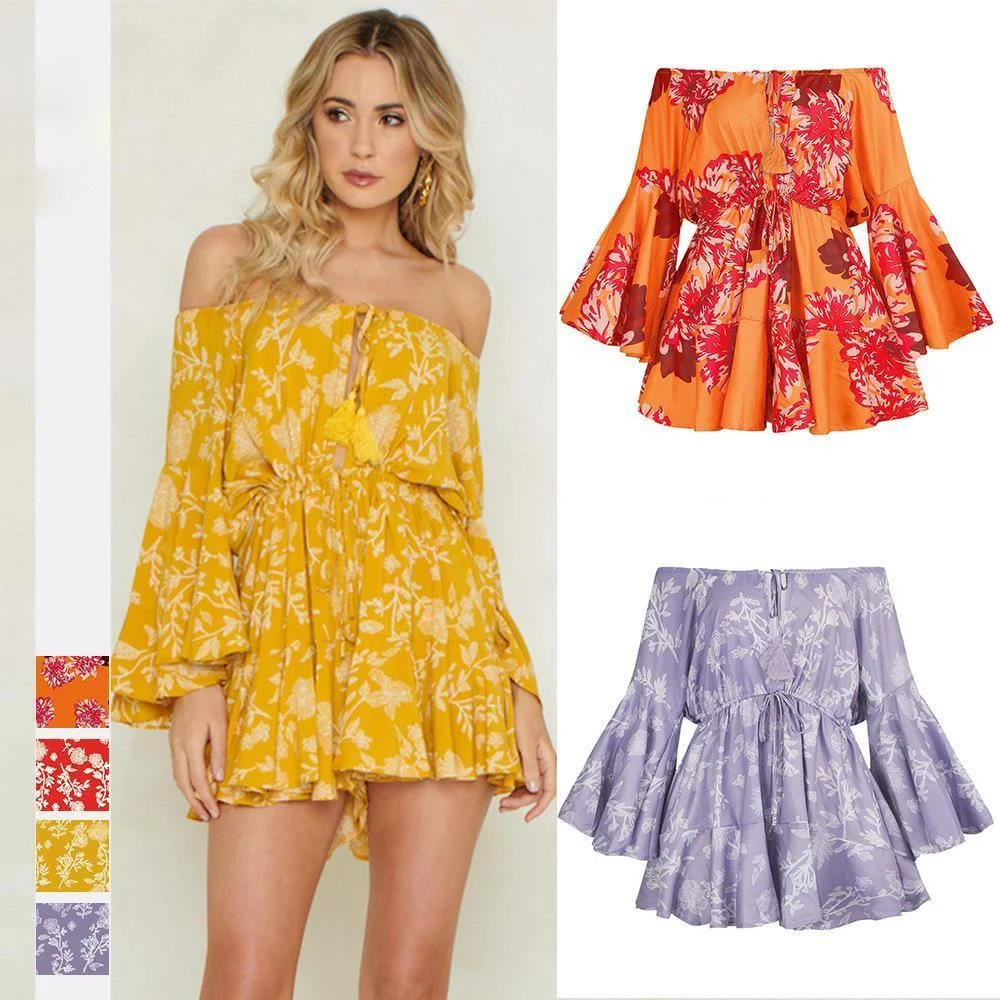 

African Clothes for Women 2021 Summer African Women Printing Polyester Jumpsuit Woman Clothing African Clothes for Women