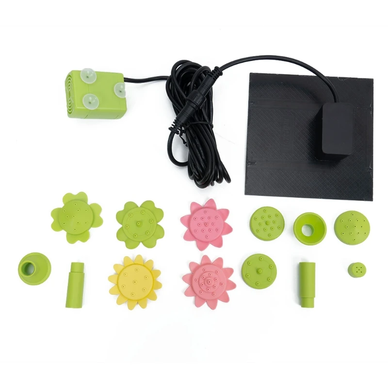 

MXLB Petal Shape Solar Floating Water Fountain for Home Outdoor Decoration Pool Pond Waterfall Landscape Environmental Energy