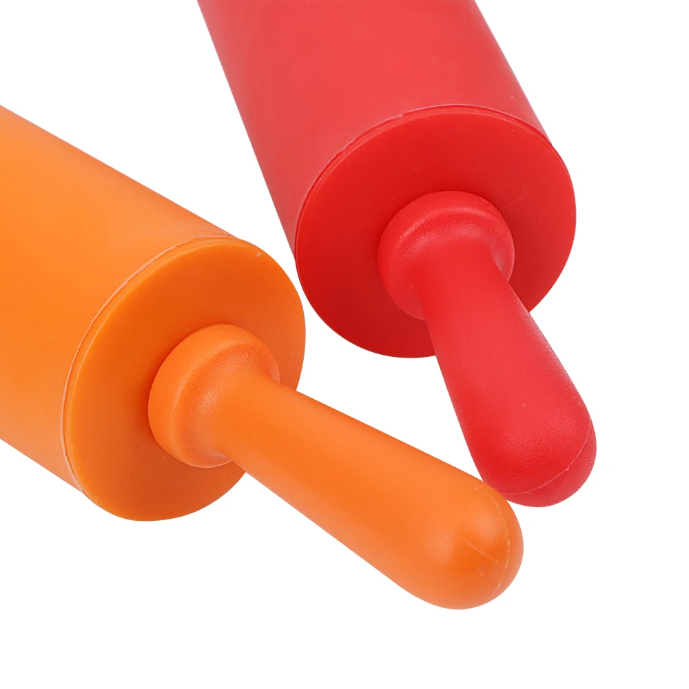 

Silicone Cookies Biscuit Embossing Rolling pin Non-Stick Fondant Cake Dough Roller Pastry Tools Cooking Tools Bakeware