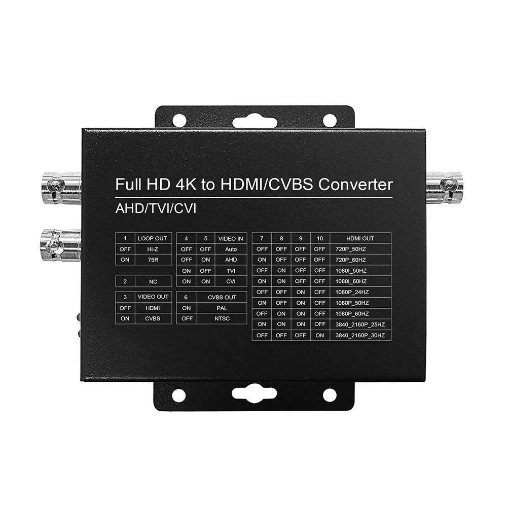

4K TVI/CVI/AHD tO Supporting HD-HDMI Video Converter