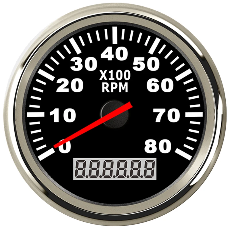 Лодка Тахометр морской тахометр Калибр ЖК дисплей песочные часы 8000 мм об./мин../85 12