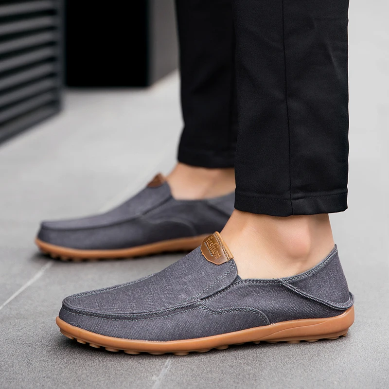 

Outdoor Men's Casual Shoes Mesh Breathable Men's Loafers Retro Style Designer Men's Flat Shoes Comfortable Pull-on Men's Shoes