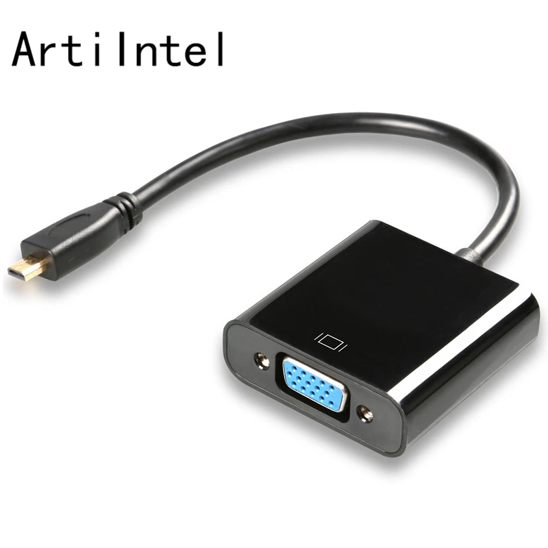 1080P микро HDMI к VGA видео аудио питание конвертер адаптер кабель для ПК HDTV дисплей