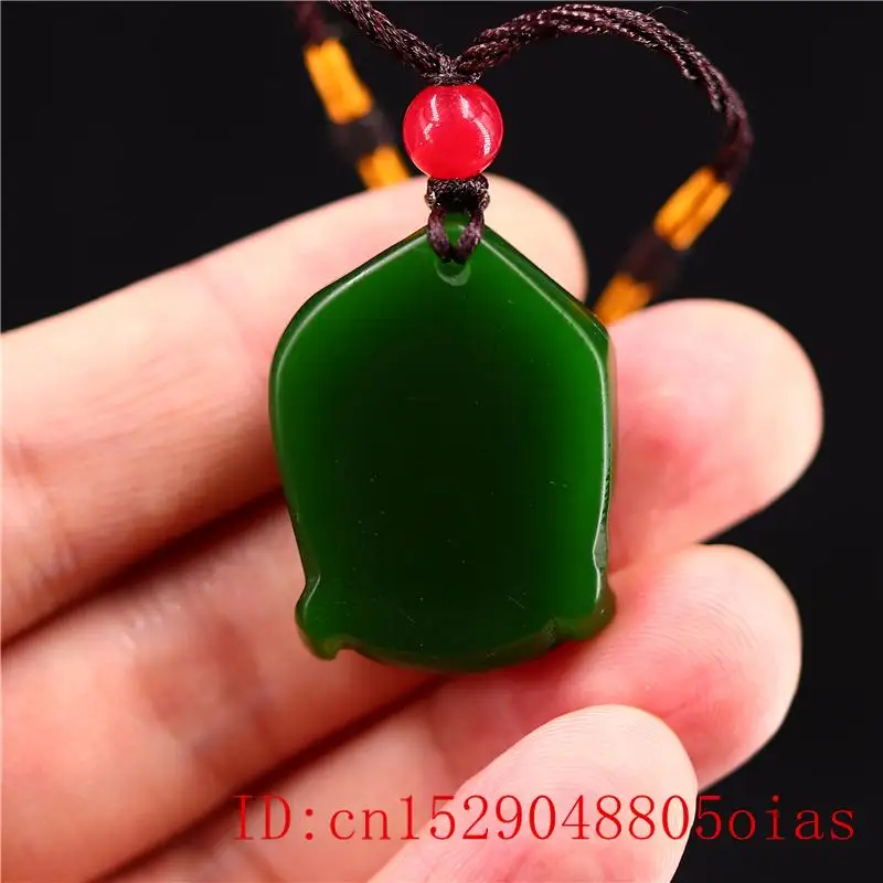 

Green Jade Buddha Pendant Men for Chinese Charm Carved Necklace Amulet Women Jewelry Jadeite Natural Fashion Gifts