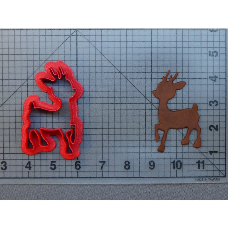 Рождественское животное красный нос северный олень красная лицевая силуэт