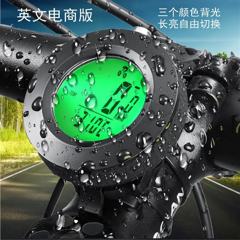 

bike computer English version of wired and wireless mountain bike equipment garmin adapter for electronic speedometer