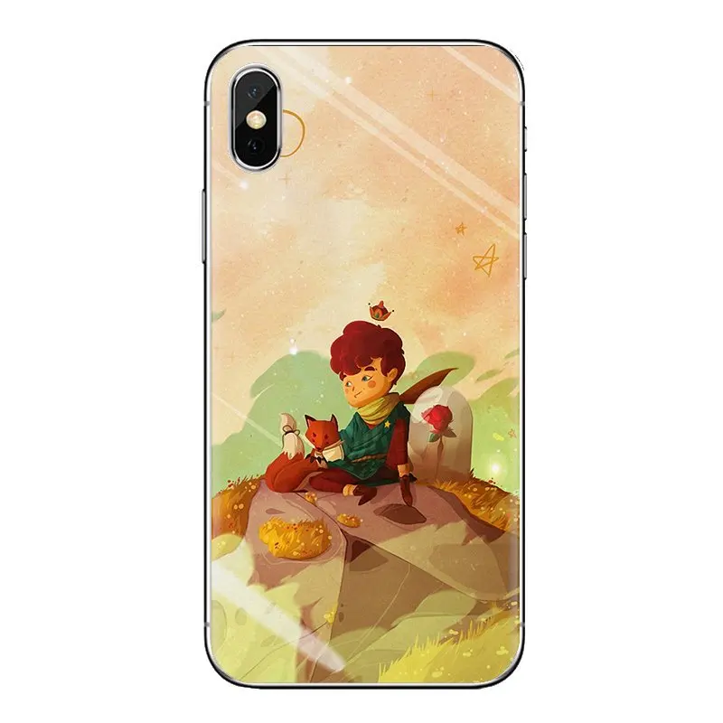 Housing the little prince fox illustration For Samsung Galaxy S2 S3 S4 S5 MINI S6 S7 edge S8 S9 Plus Note 2 3 4 5 8 Coque Fundas |