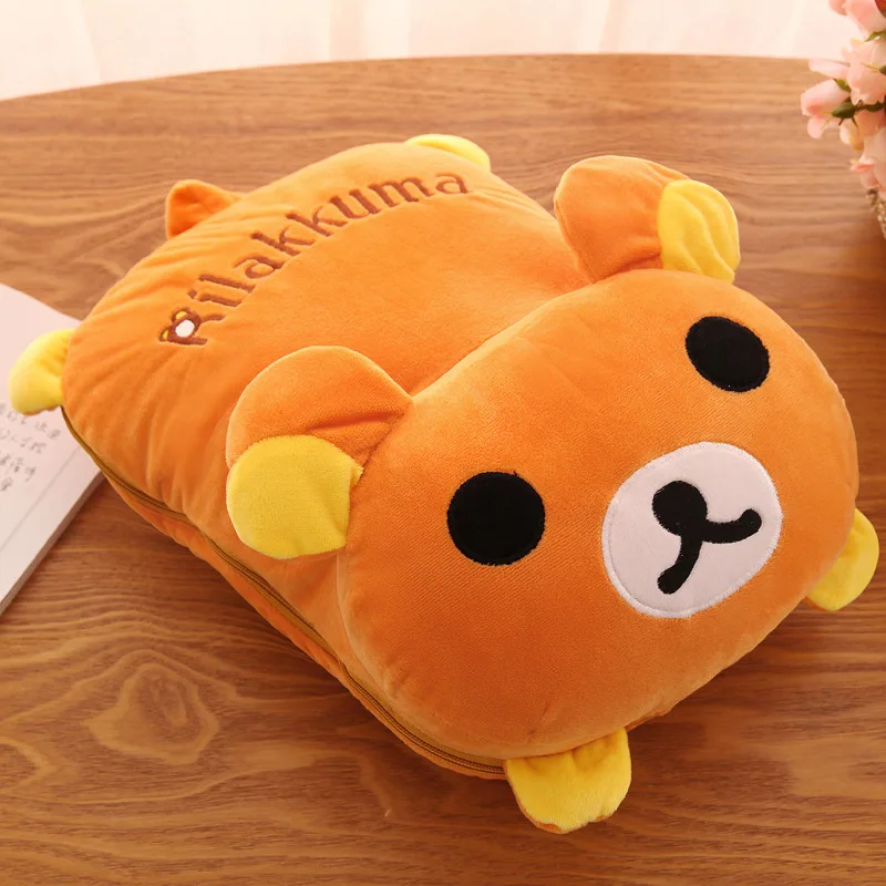 Креативное портативное фланелевое одеяло 2 в 1 с рисунком Пикачу, дуэт, мечта Тоторо, спальный плед, диван в стиле аниме, постельные принадлежности