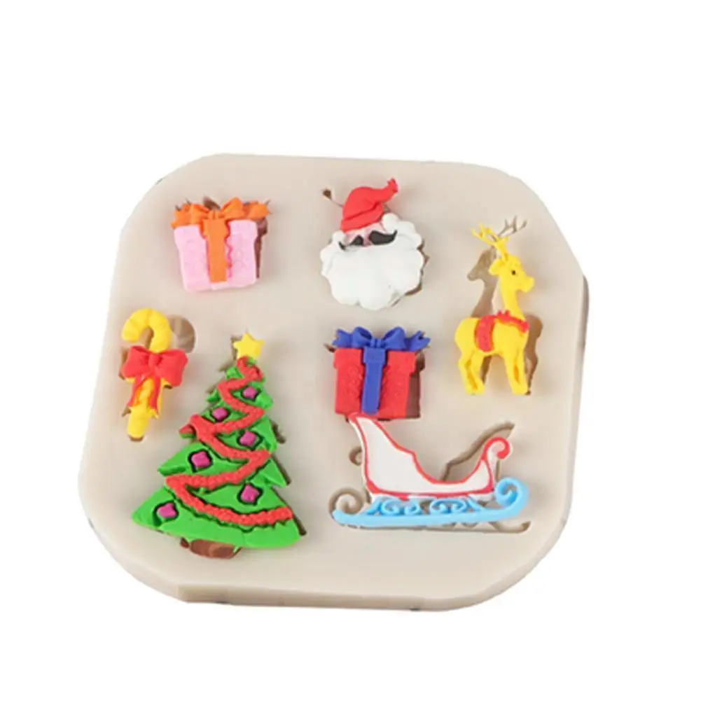 

1 шт., силиконовая форма для выпечки «Дед Мороз»