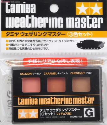 Tamiya 87126 Weathering Master G набор(Лосось/Карамель/каштан