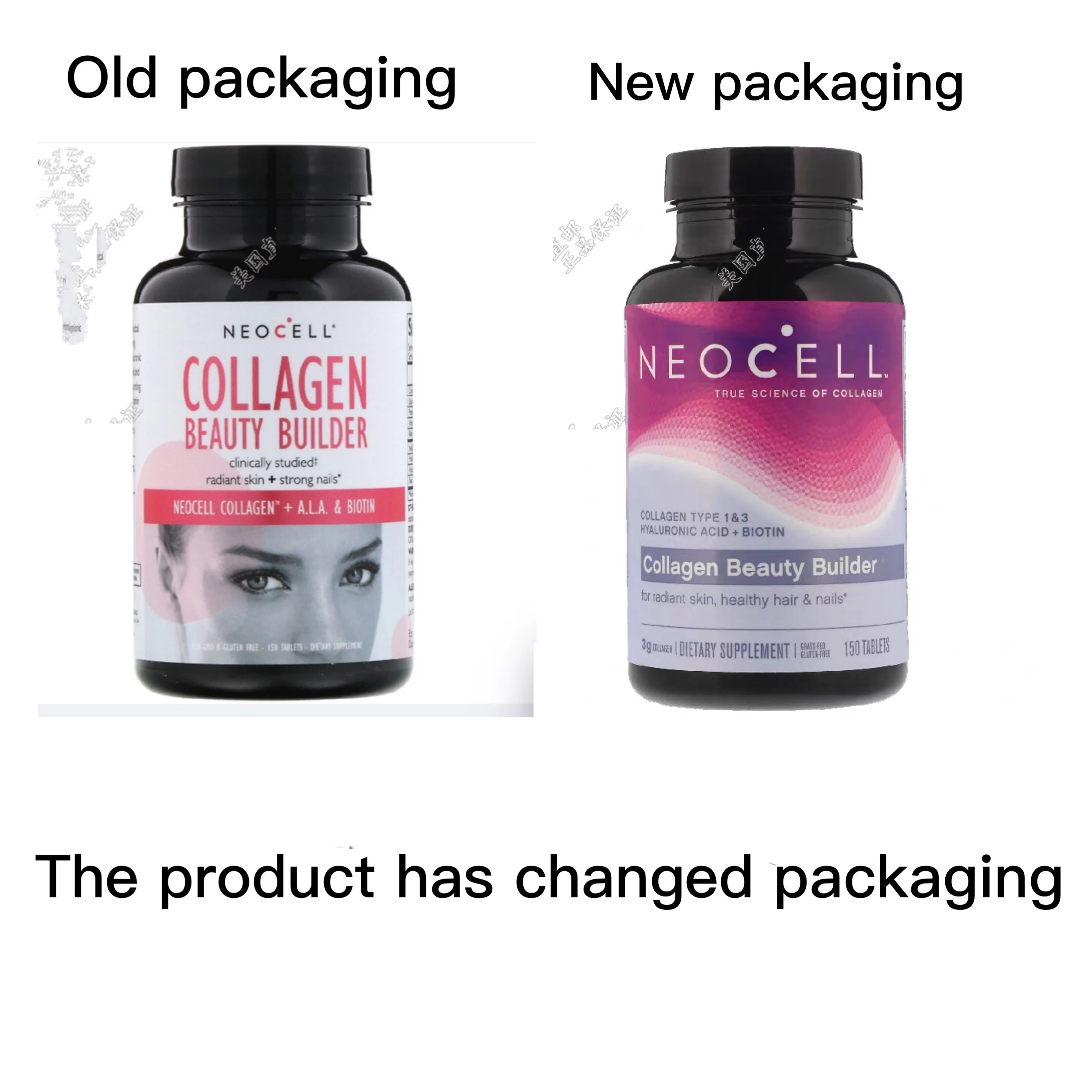 

American NeoCell Beauty Essence Collagen vitamin C lipoic acid biotin hyaluronic acid 150 tablets 1 bottle Free Delivery