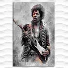 Постеры и принты певицы, Jimi Hendrix, фигурка, Классический музыкальный плеер, рок-ролл, картины на лофте