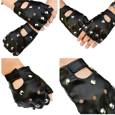 

Женские перчатки без пальцев, из ПУ кожи, 1 пара