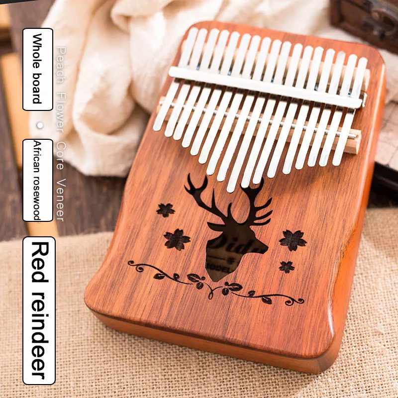 17 клавиш Kalimba большой палец пианино полная доска Африканский палисандр