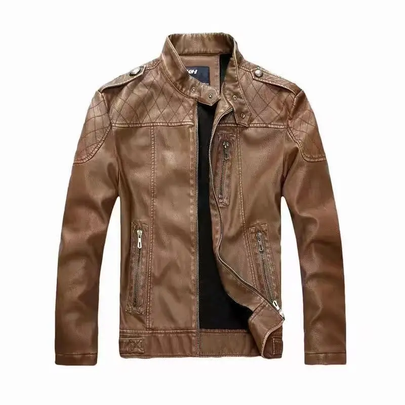 

Chaqueta De cuero para hombre, Casaca De cuero para motocicleta