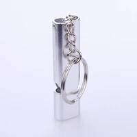 survival double hole whistle high frequency survival whistle emergency self help aluminum alloy emergency survival whistle