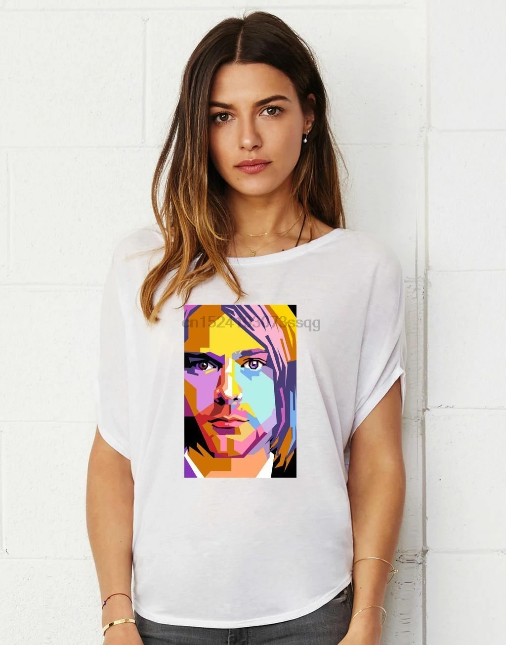 Курт Дональд кобеин арт Туника хлопковая сенсорная Свободная рубашка|Мужские