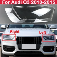 front headlights glass lamp shade shell lamp cover transparent headlights for audi q3 2010 2015