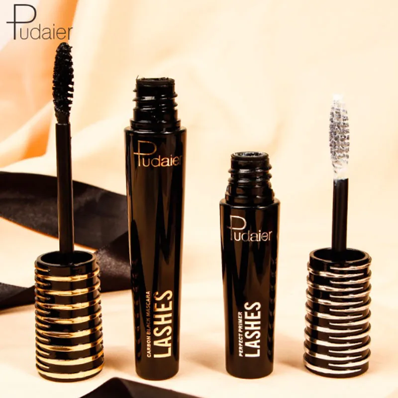 

2Pcs silk fiber 3d mascara lashes waterproof black thick lash volume rimel de alargamiento de fibra de seda 4d cosmetics makeup