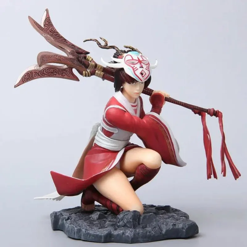 16 см Горячая Игра домино красный Акали убийца Такеши халберд кулак тень Аниме