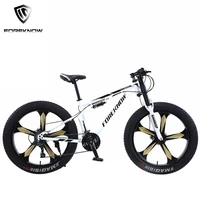 foreknow 24 inch wheel adult mountain fat bike beach snowmobile 21 speed double disc brake sports cycling off road bicycle mtb