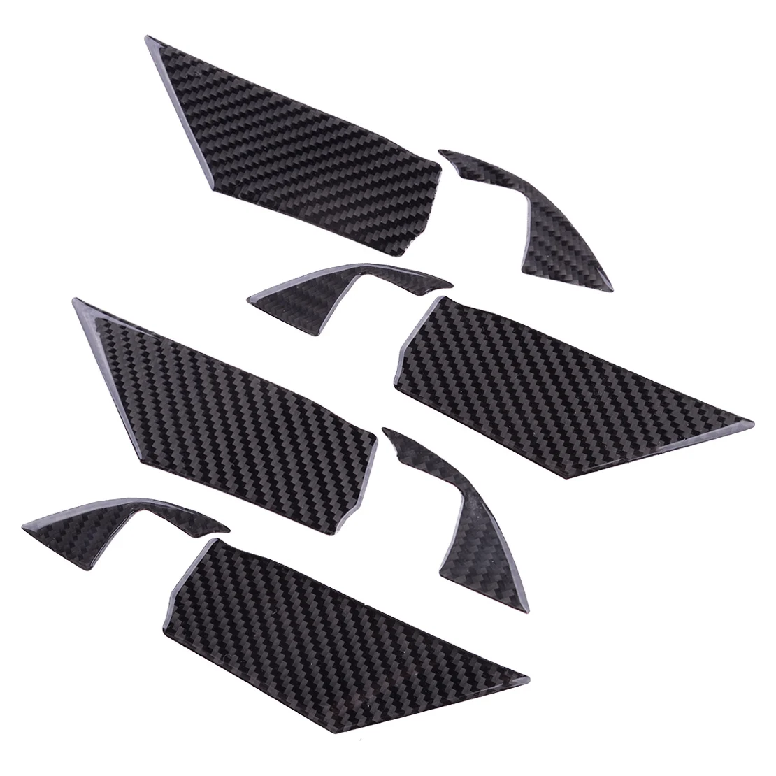 

Beler 8 шт./компл. Крышка для внутренней дверной ручки автомобиля, отделка для Toyota Camry 2018 2019 2020, черное украшение из углеродного волокна