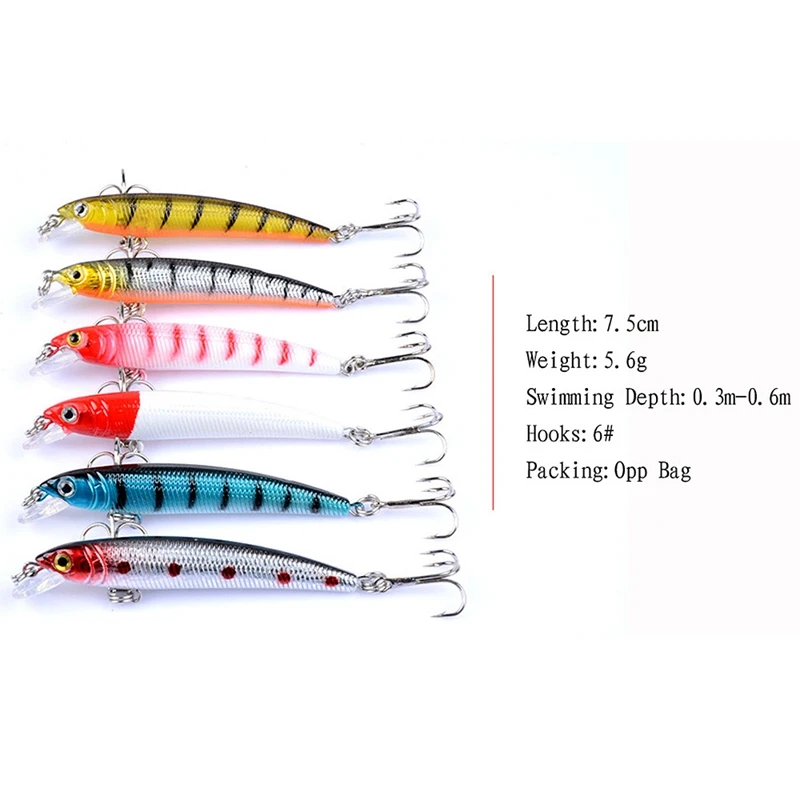 

43Pcs Mixed ABS Fishing Lure Bait Set Wobbler Crankbaits Swimbait Minnow Hard Baits Spiners Carp Fishing Tackle
