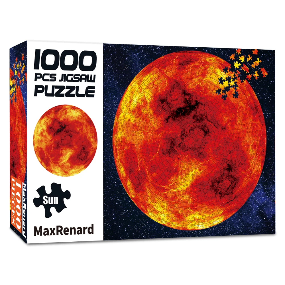 

MaxRenard Jigsaw Puzzles 1000 Pieces for Adults Paper Puzzles Sun Painting Intellectual Decompressing DIY Game Toy Gift
