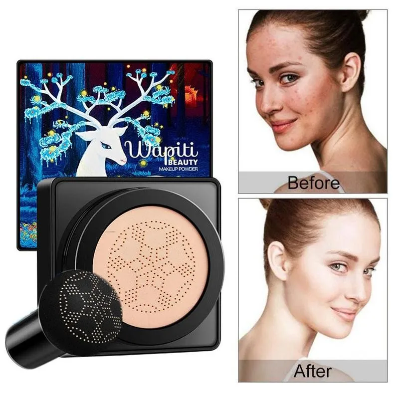 

Hot Elk Makeup Set Mushroom Head Cushion BB Cream Concealer Non-stick Moisturizing Lipstick Cup Fade Does Not H6N0