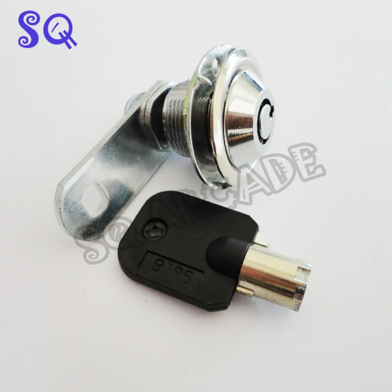 

20pcs same keys 17mm 30mm Zinc Alloy Cam Lock game arcade cabinet parts one lock one key black key and blue key sent by random