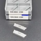 Токарный резец DGN2002C IC908, твердосплавное лезвие с желобом DGN 2002C IC908, DGN2002C, токарный инструмент
