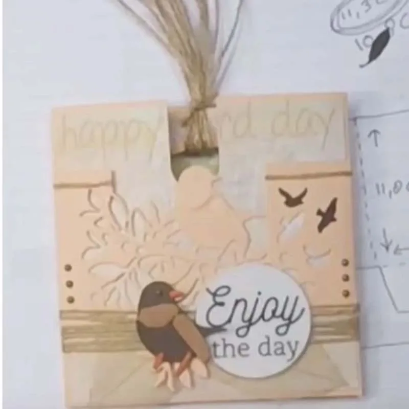 Металлические Вырубные штампы птица кружево вырезанная форма Украшение