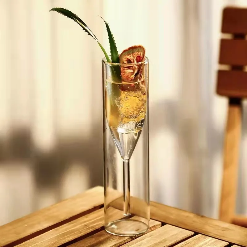 Бокал для шампанского бокал с двойными стенками es пузырьков вина тюльпанов