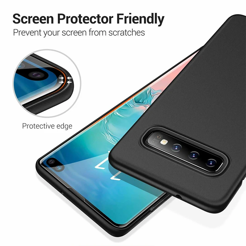 Тонкий Противоскользящий жесткий чехол для Samsung Galaxy S20 FE S21 Ultra S10e S10 Plus A51 A71 A12 A32 A42