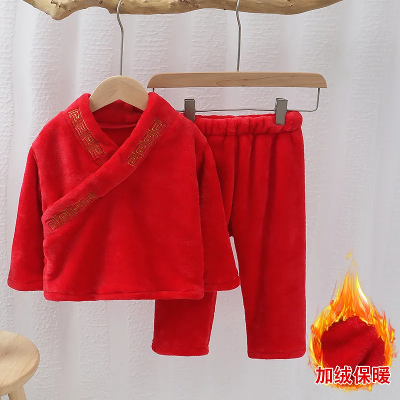 2020 взрывоопасные модели пижамы для мальчиков и девочек на осень зиму утепленный