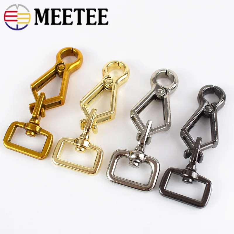 Meetee 2/4 шт. сумка с застежкой карабином для ключей DIY на ремне багажный ошейник