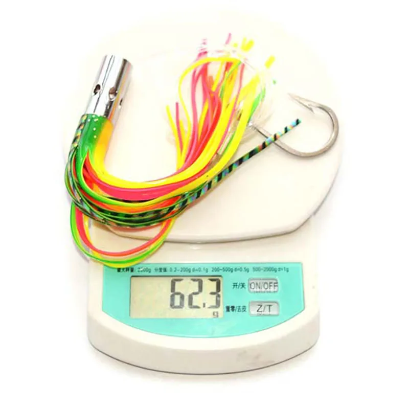 

AS 1pc 31g/62g Deep Sea Trolling Fishing Lures Big Game Marlin Tuna Fishing Lure Portable Bionic Squid Bait Octopus Soft Lure