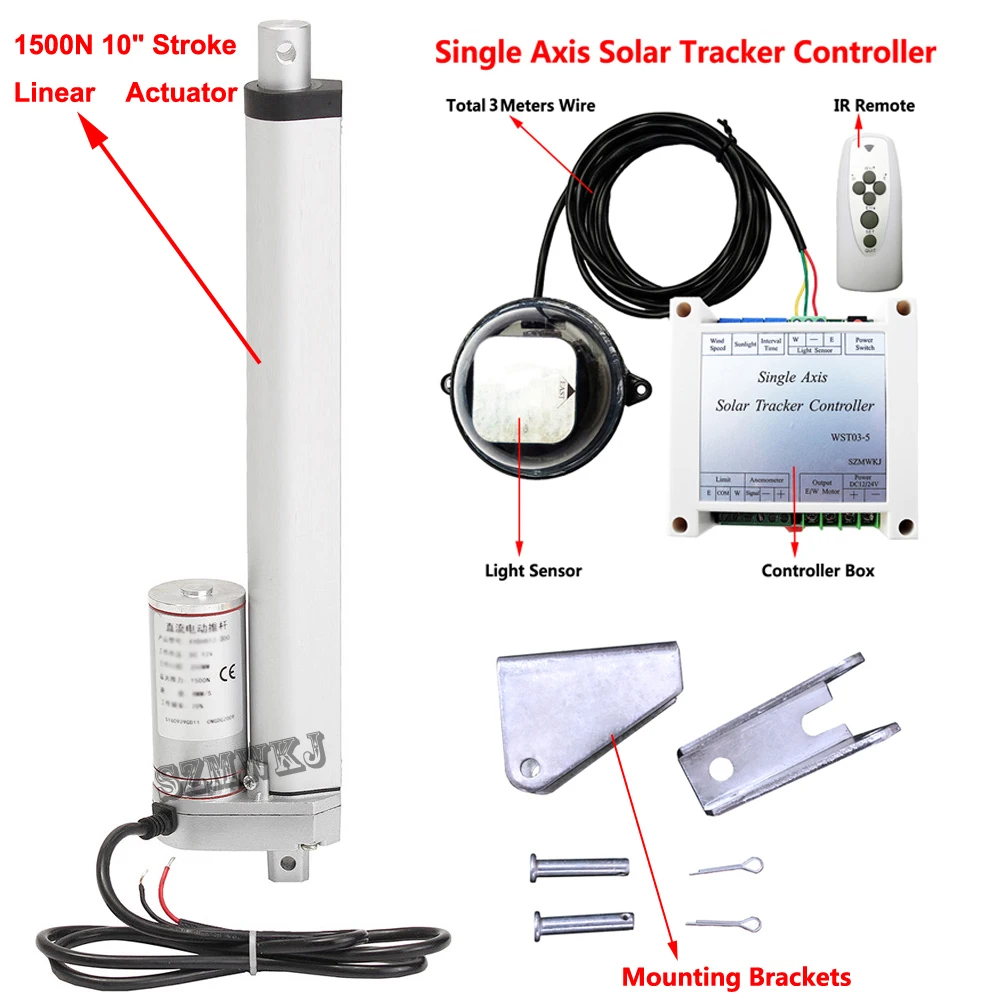 1 кВт полный комплект системы слежения за солнечной батареей одинарный 10