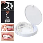 2 шт.компл. верхние и нижние искусственные виниры идеальной улыбки удобные гибкие стоматологические зубные протезы отбеливающие зубные скобы инструмент