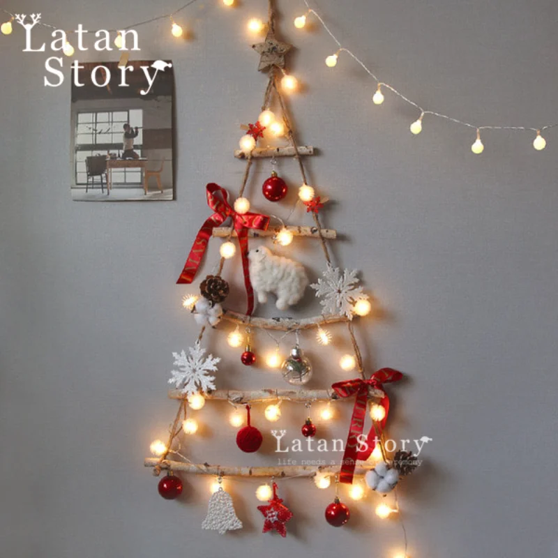 

zq Christmas Decorations Ins Nordic Wall Hanging Creative Christmas Decorative Gift Gift