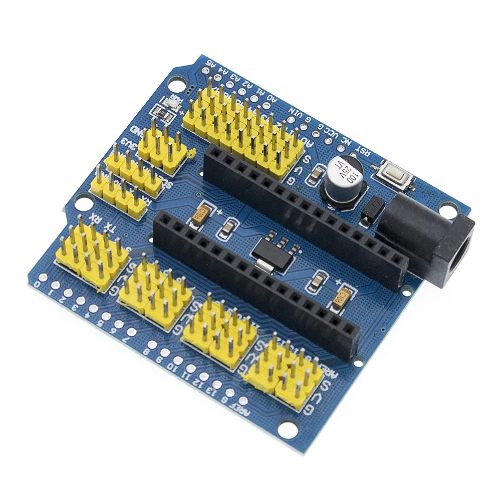 Плата совместимая с контроллером NANO I/O датчик расширения Shield Module для Arduino UNO R3 Nano