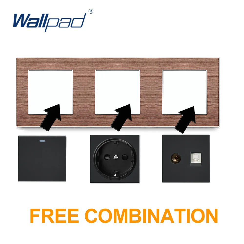 Wallpad 13Amp Switched розетка стандарта Великобритании с Светодиодный индикатор Функция