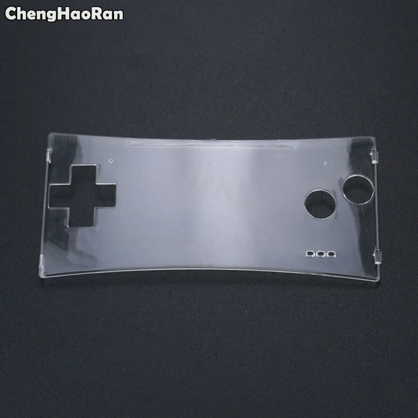 ChengHaoRan Blue Black Red Silver Front Shell Case For GameBoy Micro Fashion Style Front Faceplate Cover for Nintend GBM System images - 6