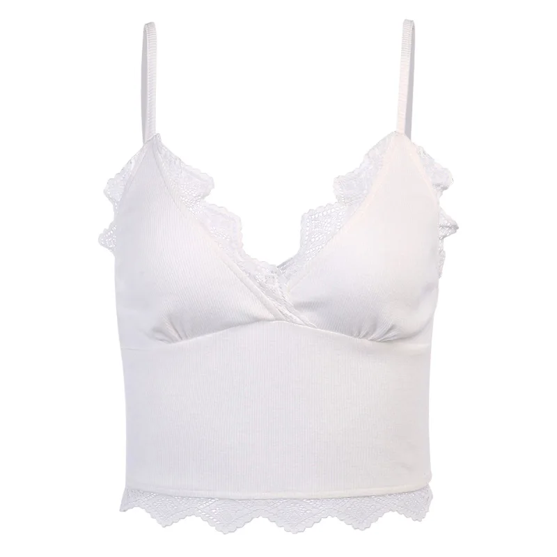 Новинка Женская Сексуальная кружевная кофта с V образным вырезом летний топ без