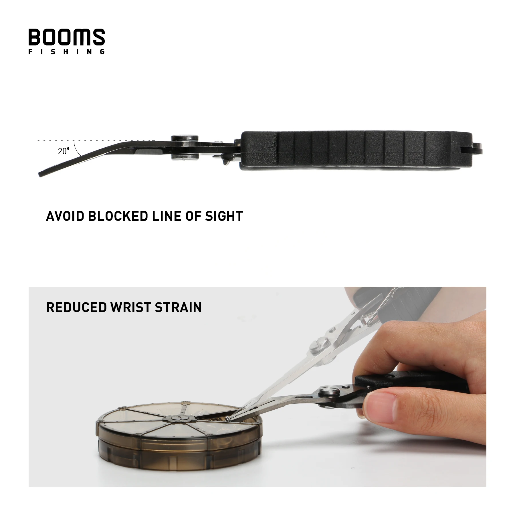 Booms Fishing H04 New Pliers Scissors Curved Nose Stainless Steel Plier Braid Cutters Crimper Hook Remover Tool | Спорт и